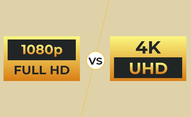Is it possible to distinguish between UHD (4k) and FHD on a small screen, such as a smartphone?